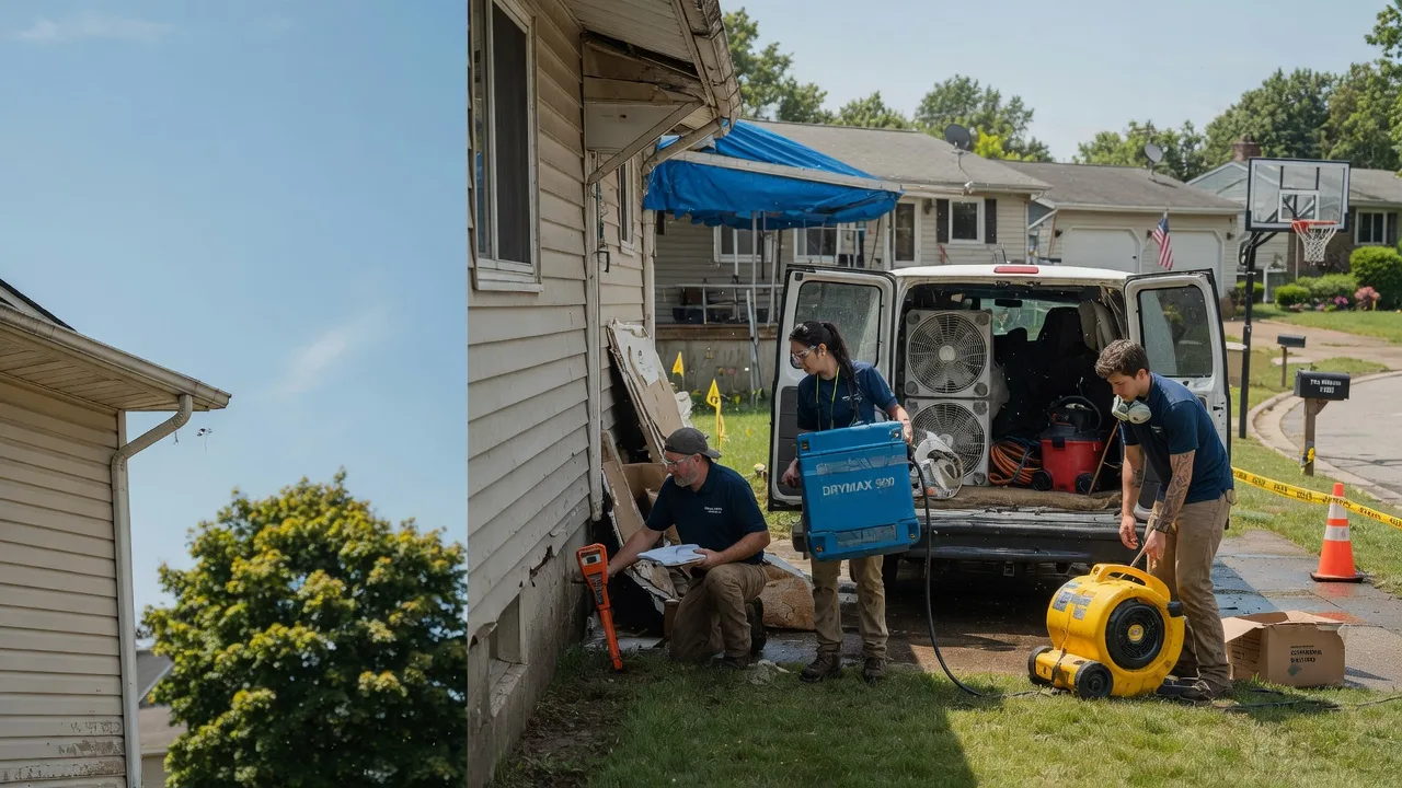 Ceiling Leak Cleanup in Plumville, PA near me